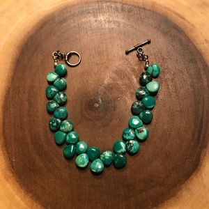 Vintage Navajo green turquoise bracelet
